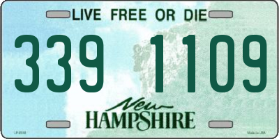 NH license plate 3391109
