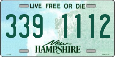 NH license plate 3391112