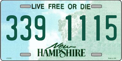 NH license plate 3391115
