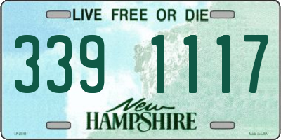 NH license plate 3391117