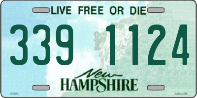 NH license plate 3391124