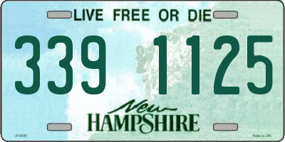 NH license plate 3391125