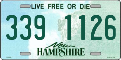 NH license plate 3391126