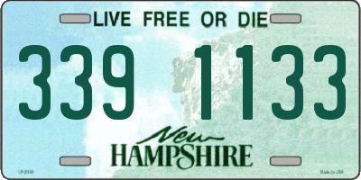 NH license plate 3391133