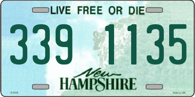 NH license plate 3391135