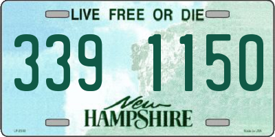 NH license plate 3391150