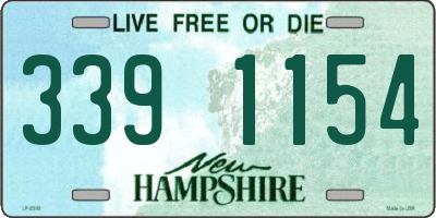 NH license plate 3391154