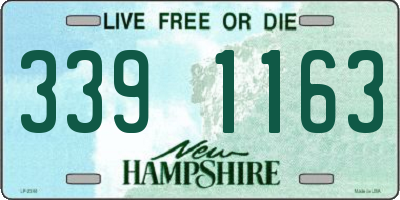 NH license plate 3391163