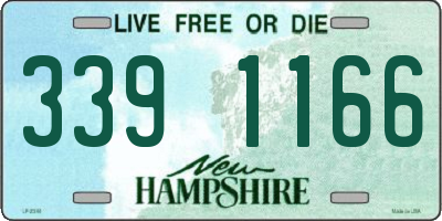 NH license plate 3391166