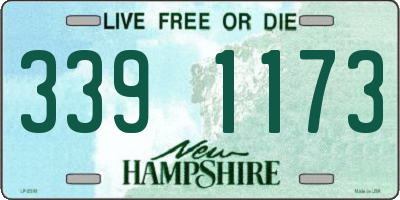 NH license plate 3391173