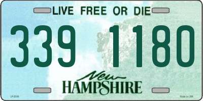 NH license plate 3391180