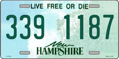 NH license plate 3391187