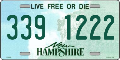 NH license plate 3391222