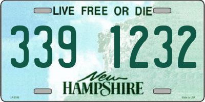 NH license plate 3391232