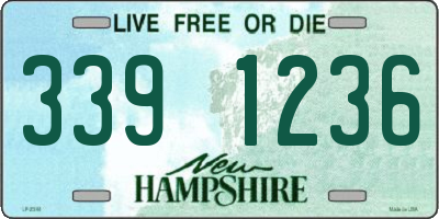 NH license plate 3391236