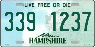 NH license plate 3391237