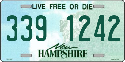 NH license plate 3391242