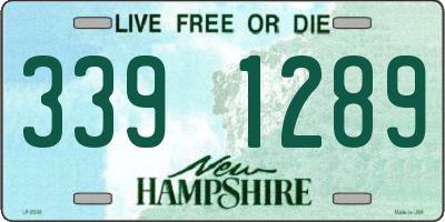 NH license plate 3391289