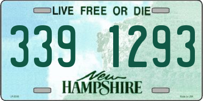 NH license plate 3391293