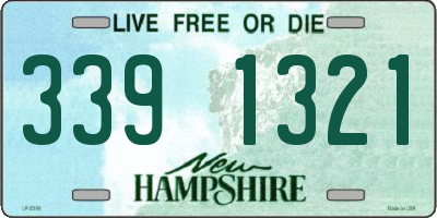 NH license plate 3391321