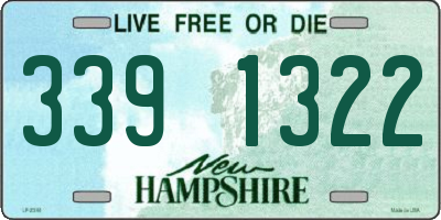 NH license plate 3391322
