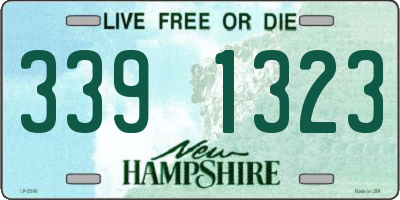 NH license plate 3391323