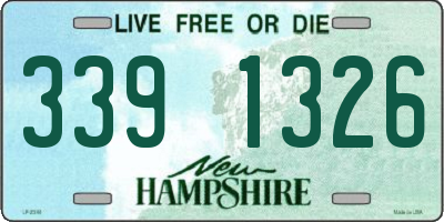 NH license plate 3391326