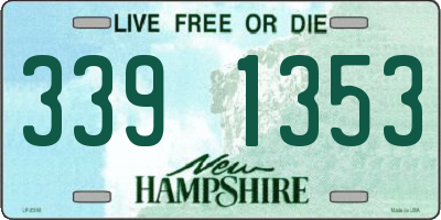 NH license plate 3391353