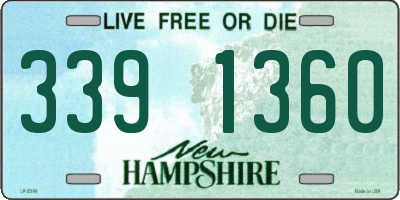 NH license plate 3391360