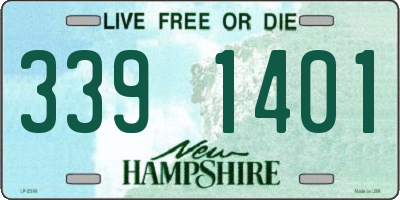 NH license plate 3391401