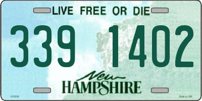 NH license plate 3391402