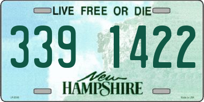 NH license plate 3391422