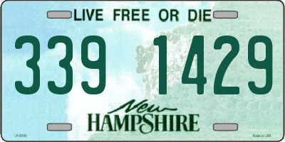 NH license plate 3391429