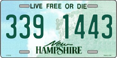NH license plate 3391443