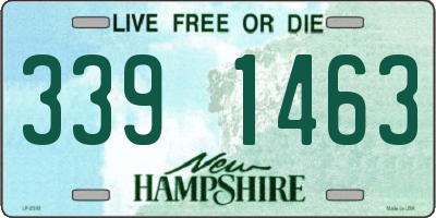 NH license plate 3391463