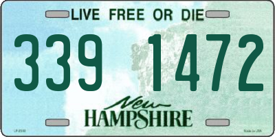 NH license plate 3391472