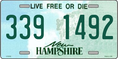 NH license plate 3391492