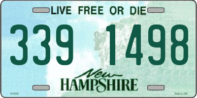 NH license plate 3391498