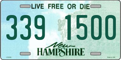 NH license plate 3391500