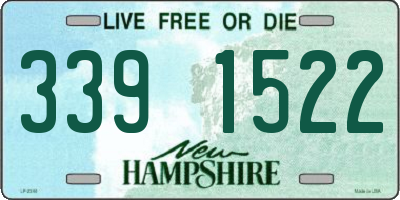 NH license plate 3391522