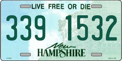 NH license plate 3391532