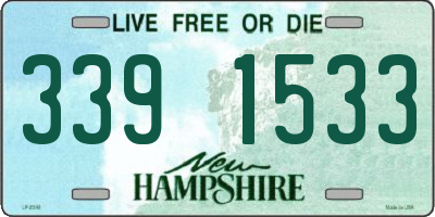NH license plate 3391533