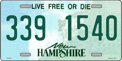 NH license plate 3391540