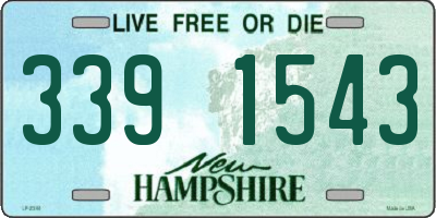 NH license plate 3391543