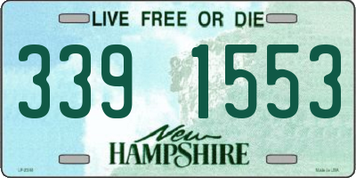 NH license plate 3391553