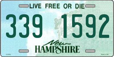 NH license plate 3391592