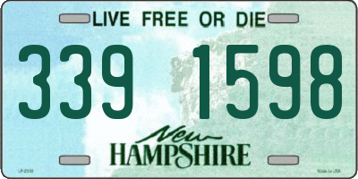 NH license plate 3391598