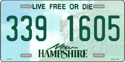 NH license plate 3391605