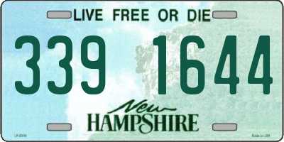 NH license plate 3391644