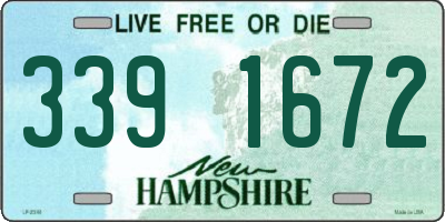 NH license plate 3391672